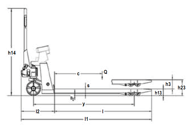 Heavy Duty Manual Smart Scale Pallet Jack